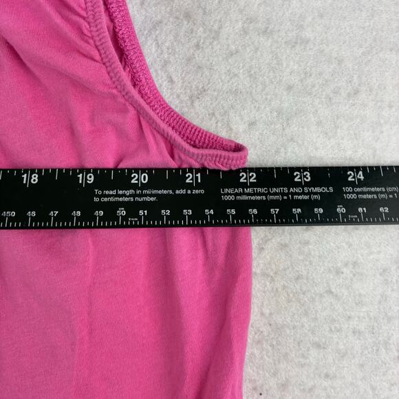 Preswick & Moore Sleeveless Blouse Women's 2X Bubblegum Pink 100% Cotton Stretch - Picture 5 of 8